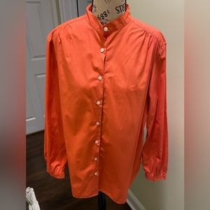 Women’s Lands’ End Orange Blouse